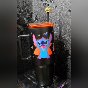 Disney Stitch Halloween Black Tumbler NEW